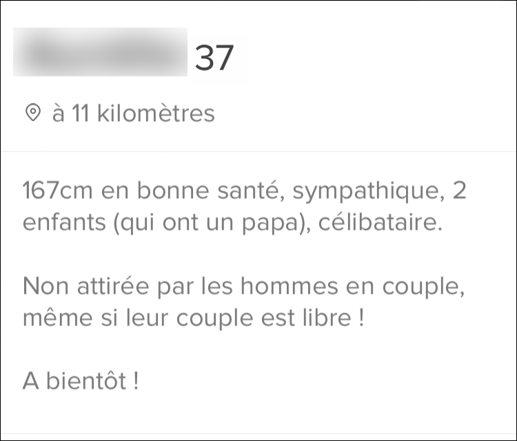 Profil Tinder de A.