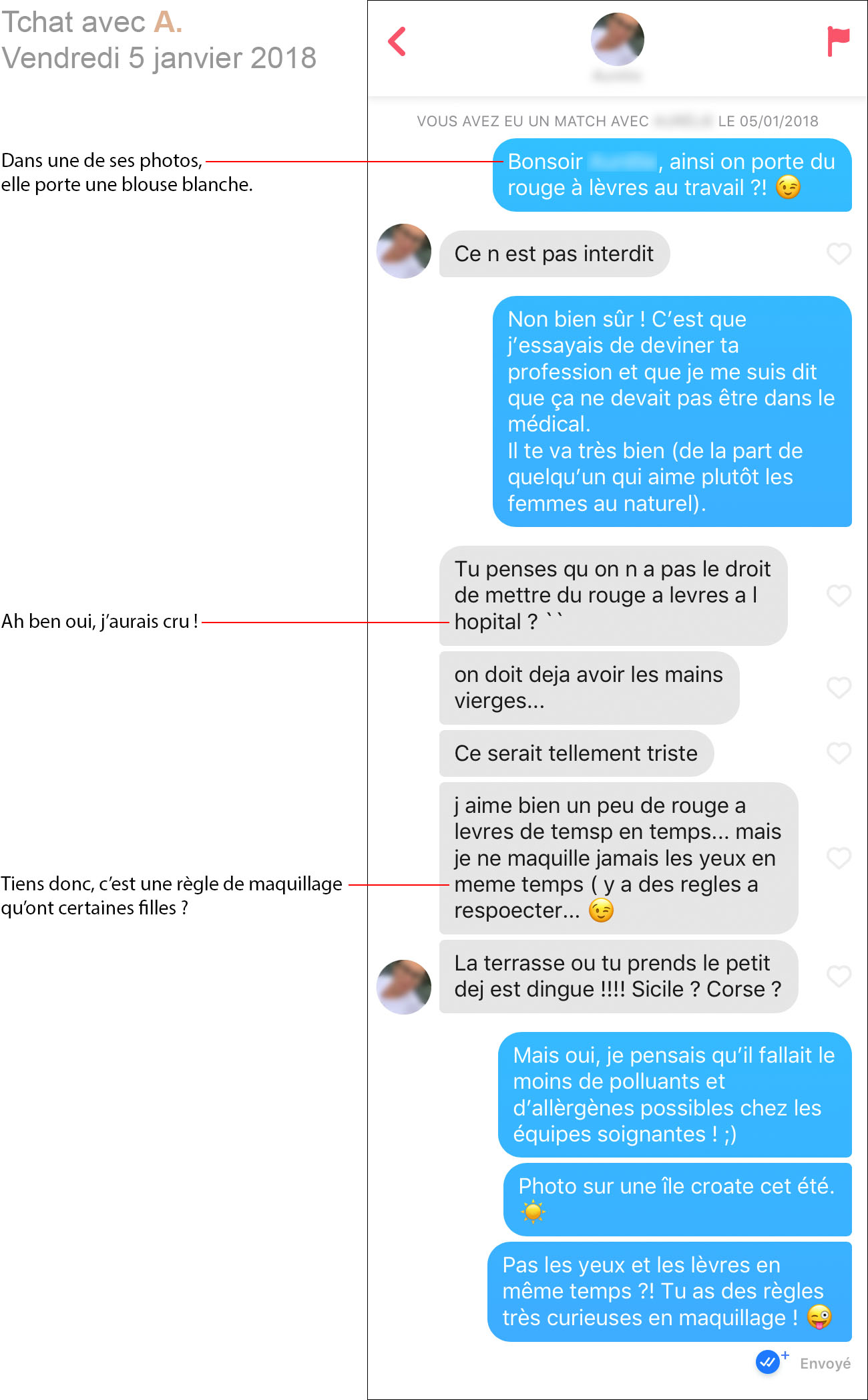 Tchat Tinder 1 avec A.